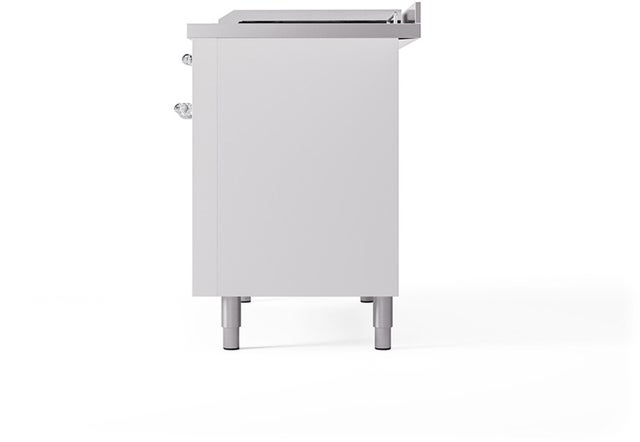 Ilve UP48FSQNMPWHCLP Nostalgie 48 Inch Dual Fuel Range with 5 Sealed Bu...