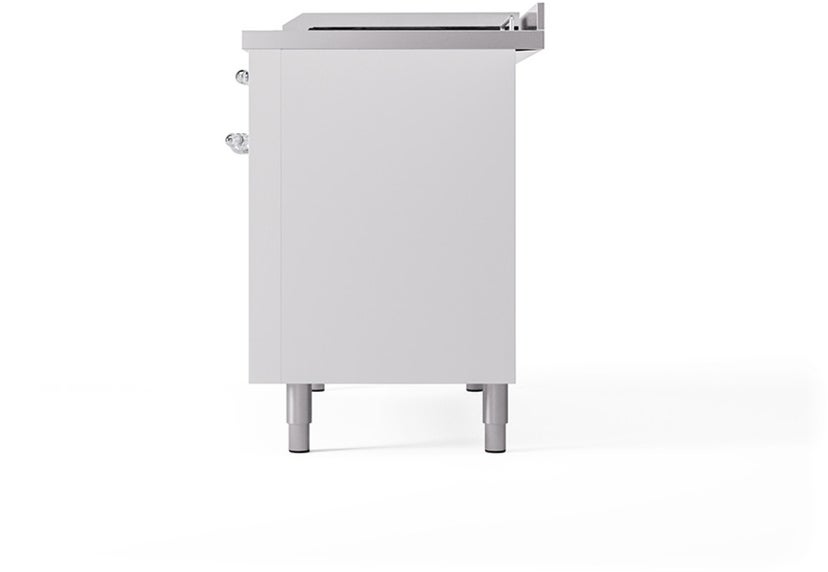 Ilve UP48FSQNMPWHC Nostalgie 48 Inch Dual Fuel Range with 5 Sealed Bu...