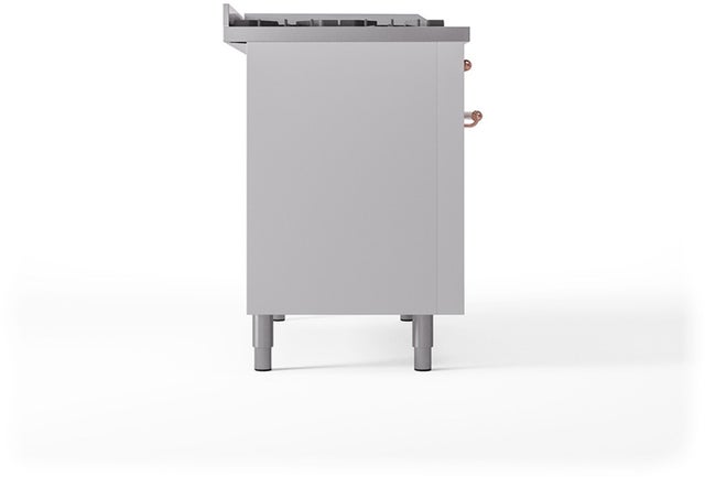 Ilve UP48FSQNMPWHP Nostalgie 48 Inch Dual Fuel Range with 5 Sealed Bu...