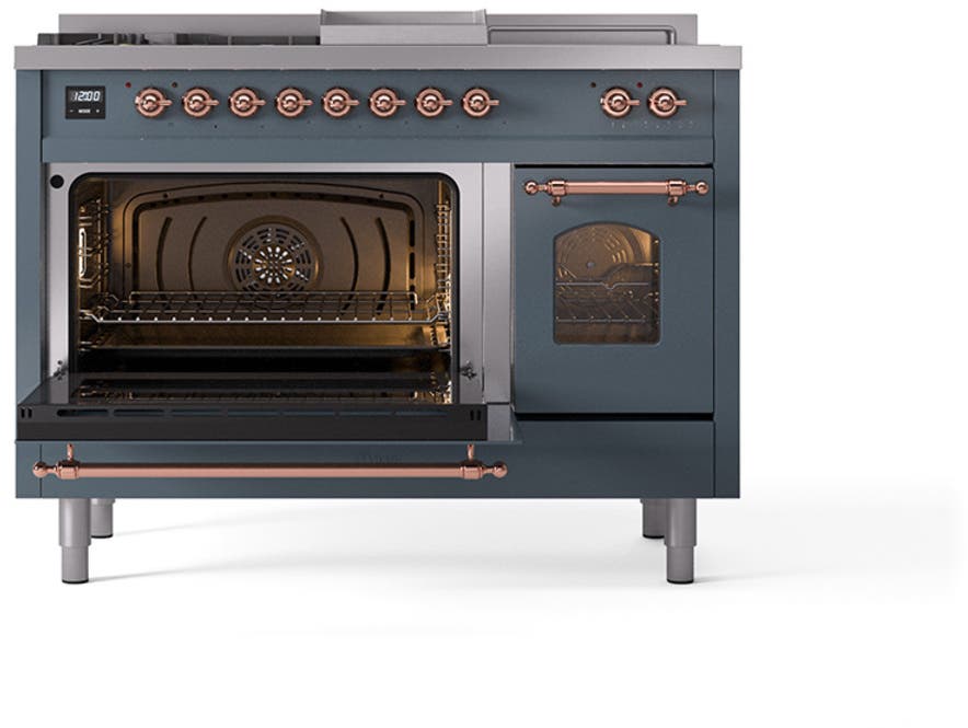 Ilve UP48FSNMPBGPLP Blue Grey With Copper Trim, Lp