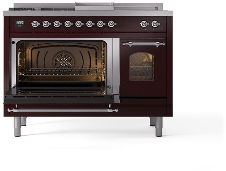 Ilve UP48FSNMPBUCLP Burgundy With Chrome Trim, Lp