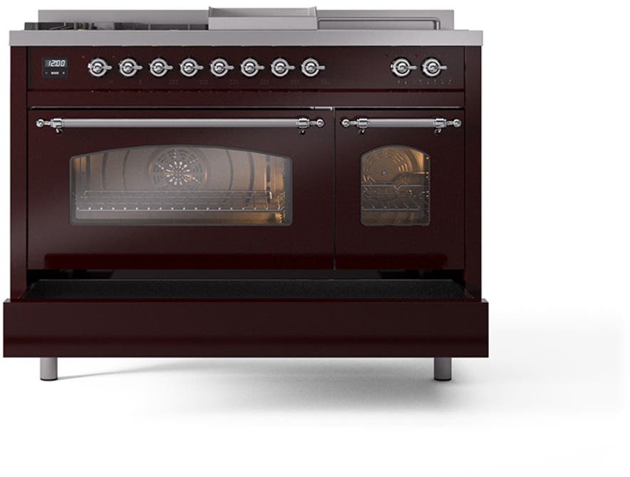 Ilve UP48FSNMPBUCLP Burgundy With Chrome Trim, Lp