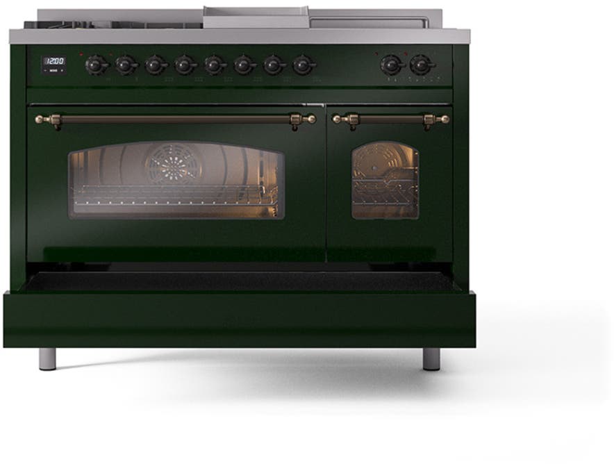 Ilve UP48FSNMPEGBLP Emerald Green With Bronze Trim, Lp