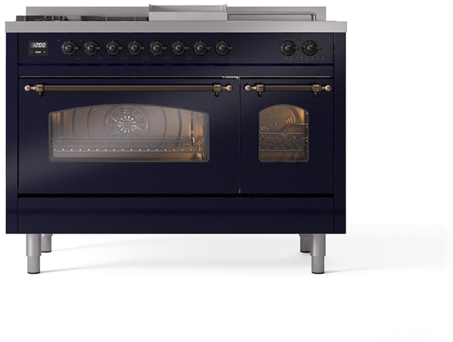 Ilve UP48FSNMPMBBLP Midnight Blue With Bronze Trim, Lp