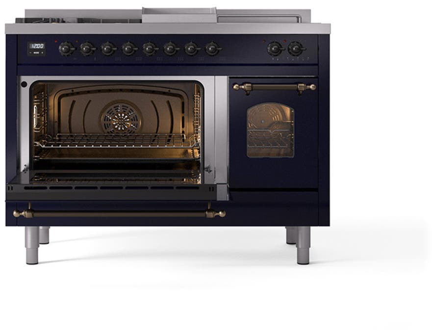 Ilve UP48FSNMPMBBLP Midnight Blue With Bronze Trim, Lp