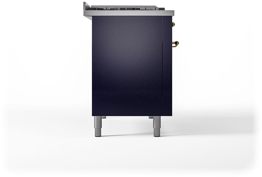 Ilve UP48FSNMPMBGLP Midnight Blue With Brass Trim, Lp