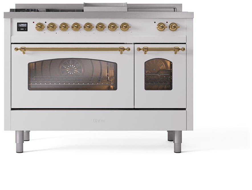 Ilve UP48FSNMPWHGLP White With Brass Trim, Lp