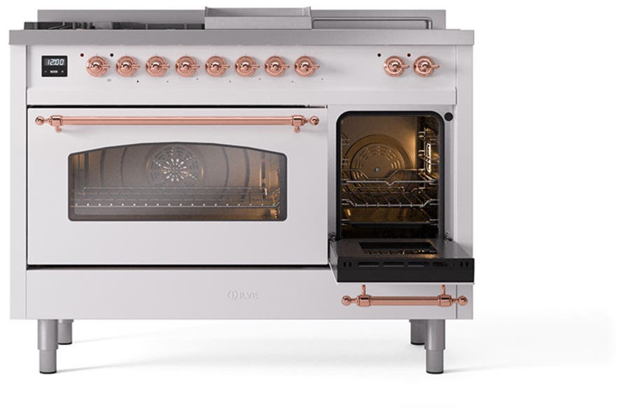 Ilve UP48FSNMPWHPLP White With Copper Trim, Lp