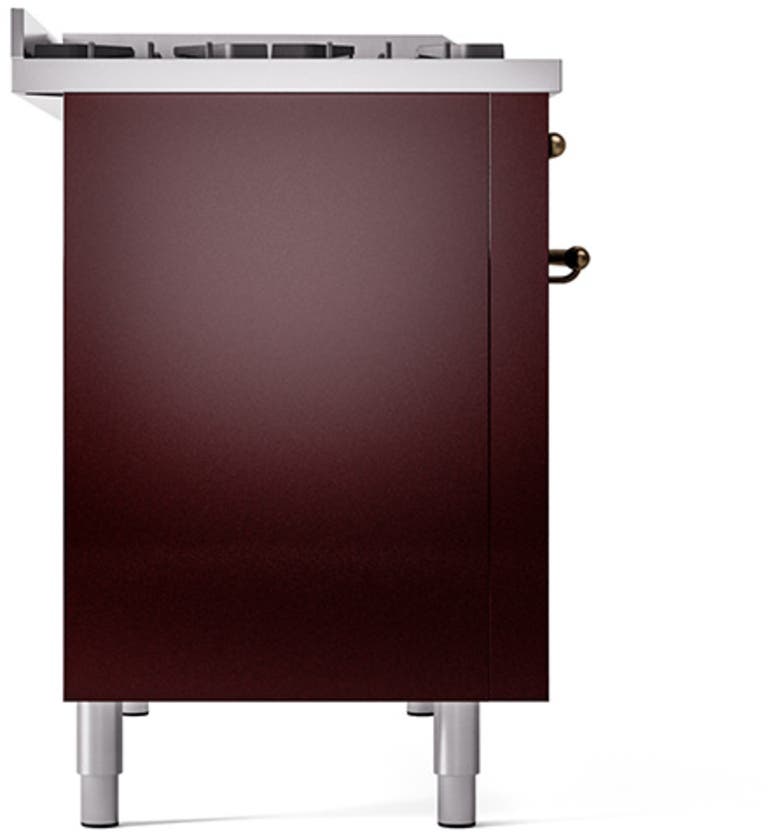 Ilve UP48FQNMPBUB Burgundy With Bronze Trim