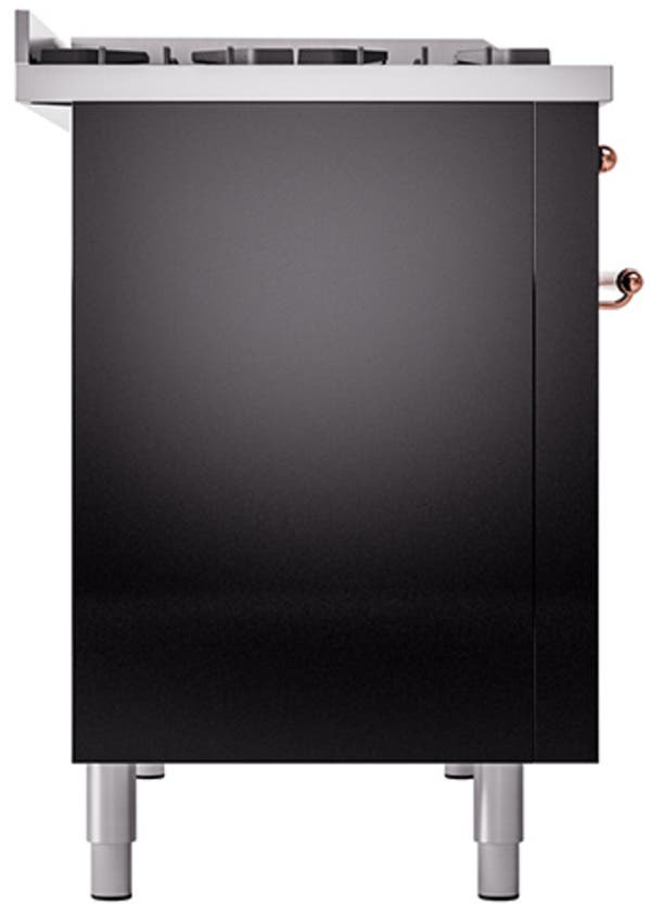 Ilve UP48FQNMPBKPLP Glossy Black With Copper Trim, Lp