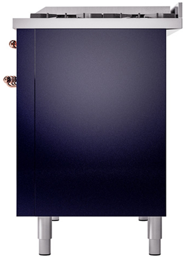 Ilve UP48FQNMPMBPLP Midnight Blue With Copper Trim, Lp