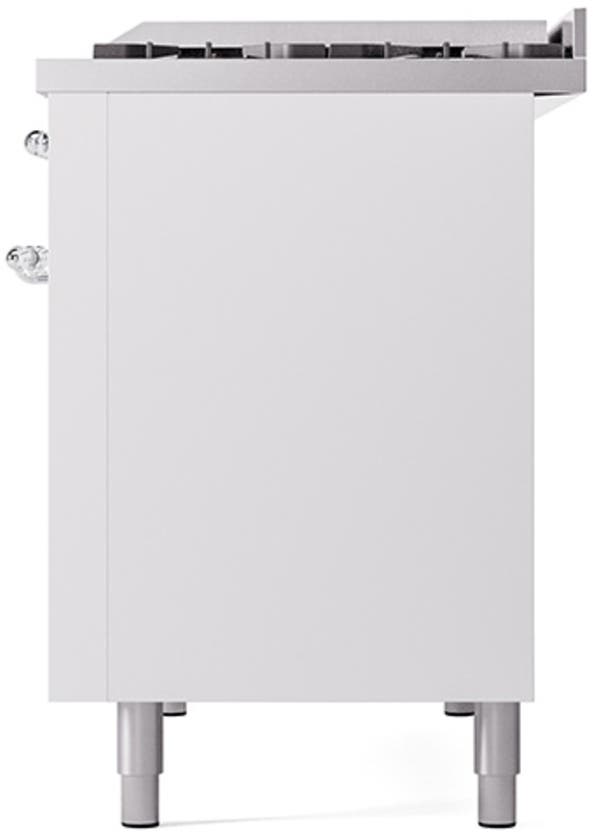 Ilve UP48FQNMPWHC White With Chrome Trim