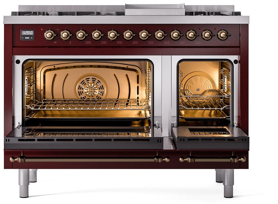 Ilve UP48FNMPBUBLP Burgundy With Bronze Trim, Lp