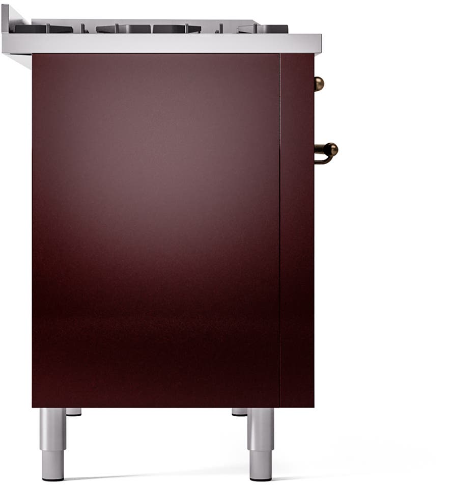 Ilve UP48FNMPBUBLP Burgundy With Bronze Trim, Lp