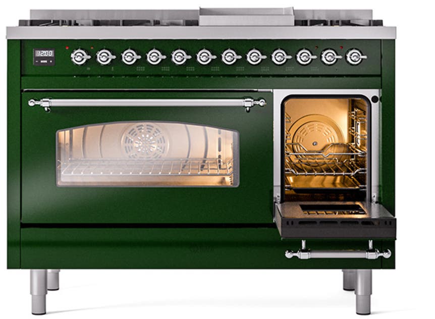 Ilve UP48FNMPEGCLP Emerald Green With Chrome Trim, Lp