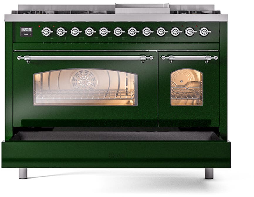 Ilve UP48FNMPEGCLP Emerald Green With Chrome Trim, Lp
