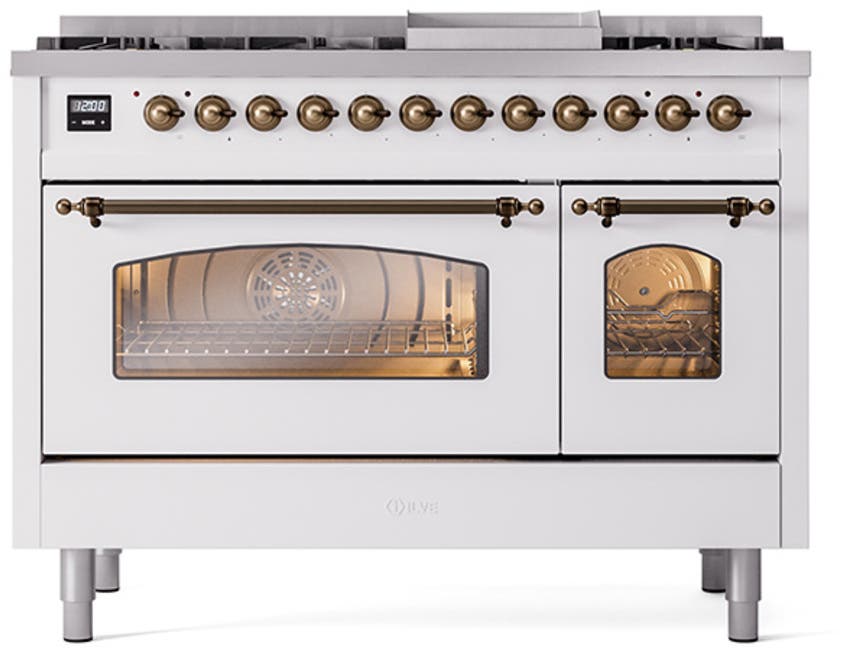Ilve UP48FNMPWHBLP White With Bronze Trim, Lp