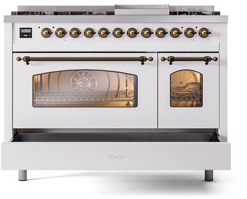 Ilve UP48FNMPWHBLP White With Bronze Trim, Lp