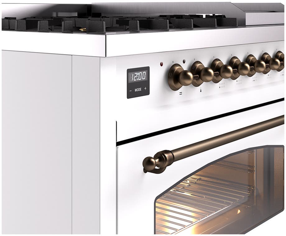 Ilve UP48FNMPWHBLP White With Bronze Trim, Lp