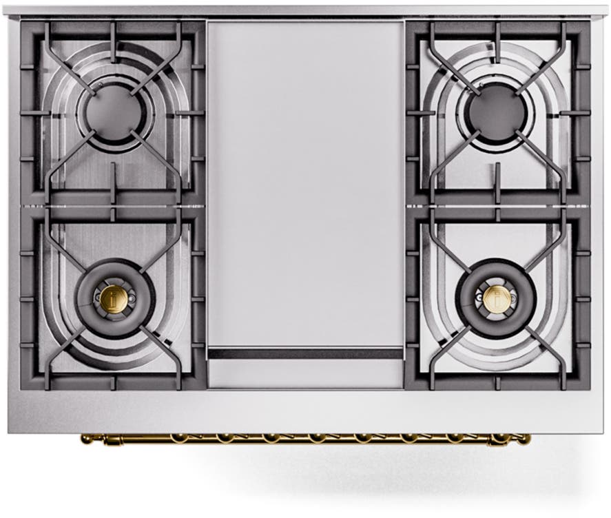 Ilve UP36FNMPMGGLP Matte Graphite, Brass Trim