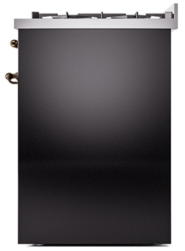 Ilve UP30NMPBKBLP Glossy Black With Bronze Trim, Lp