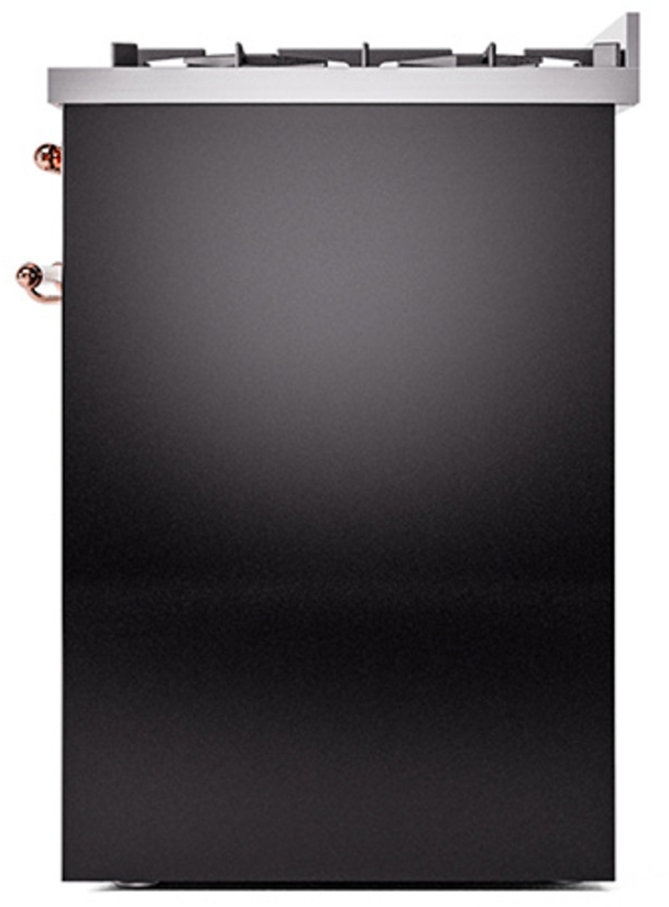 Ilve UP30NMPBKPLP Glossy Black With Copper Trim, Lp