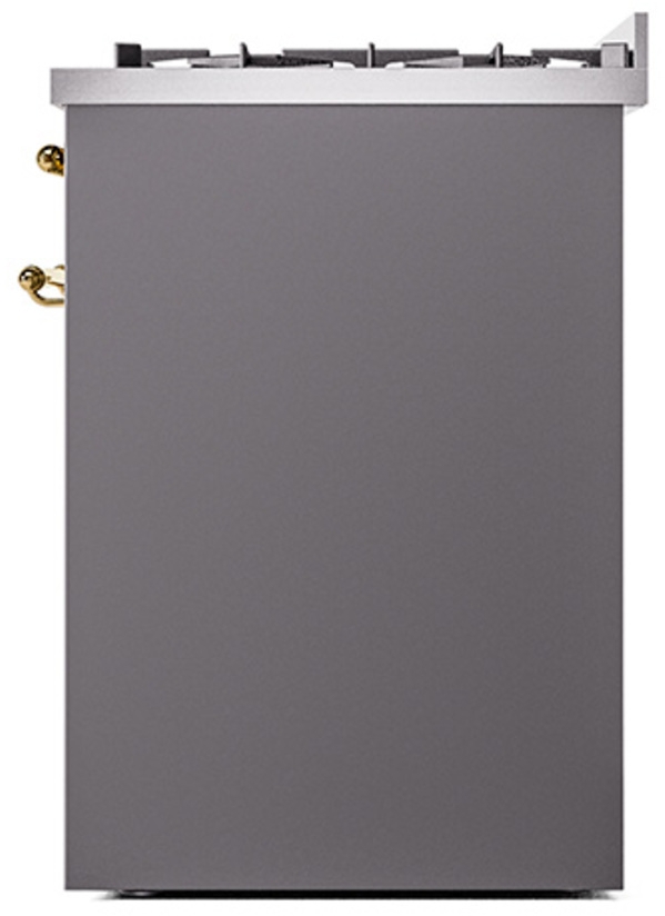 Ilve UP30NMPMGGLP Graphite Matte With Brass Trim, Lp