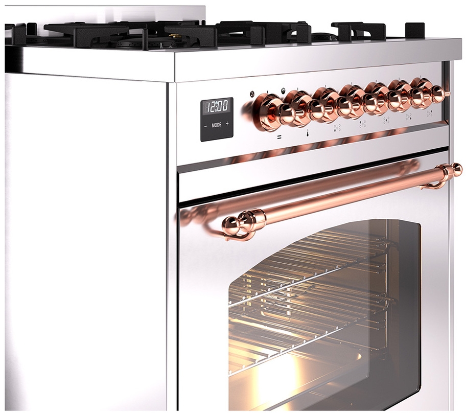 Ilve UP30NMPSSPLP Stainless Steel With Copper Trim, Lp