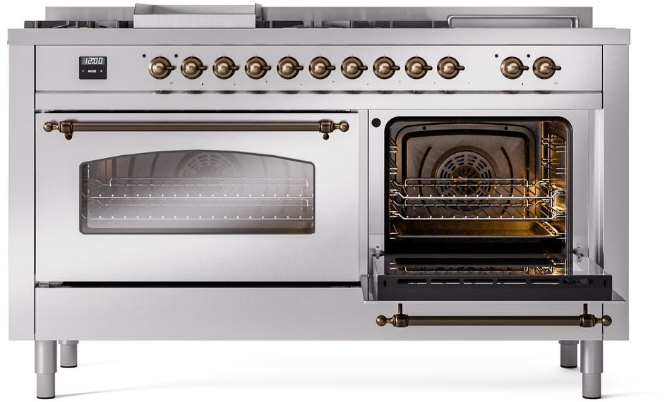 Ilve UP60FSNMPSSB Stainless Steel Burnt