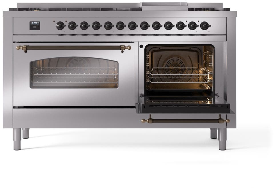 Ilve UP60FNMPSSB Stainless Steel Burnt