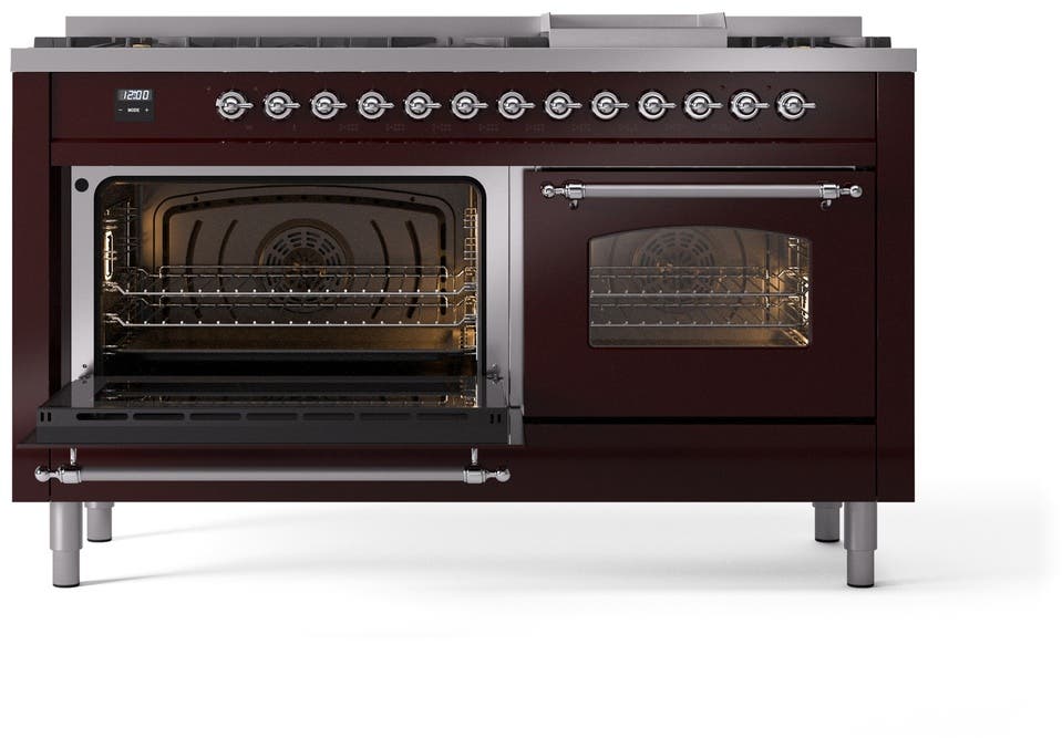 Ilve UP60FNMPBUC Burgundy Chrome