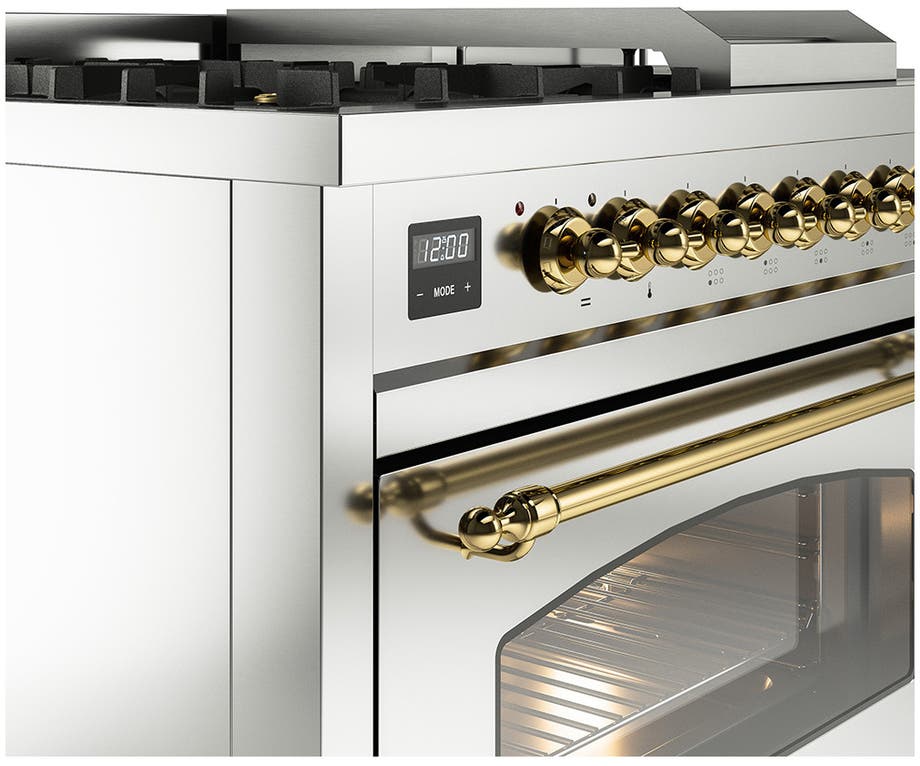 Ilve UP48FSNMPSSG Stainless Steel Brass