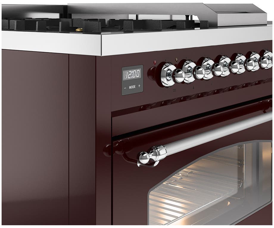 Ilve UP48FSNMPBUC Burgundy Chrome