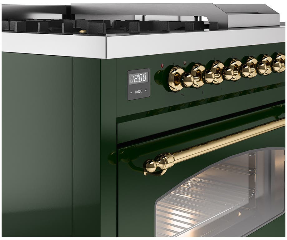 Ilve UP48FSNMPEGG Emerald Green Brass