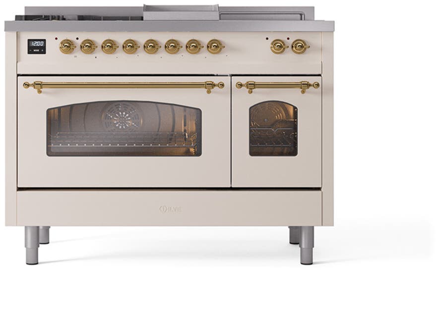Ilve UP48FSNMPAWG Antique White Brass