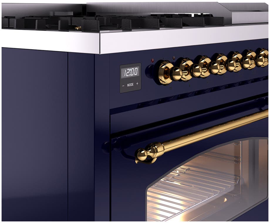 Ilve UP48FNMPMBG Midnight Blue Brass