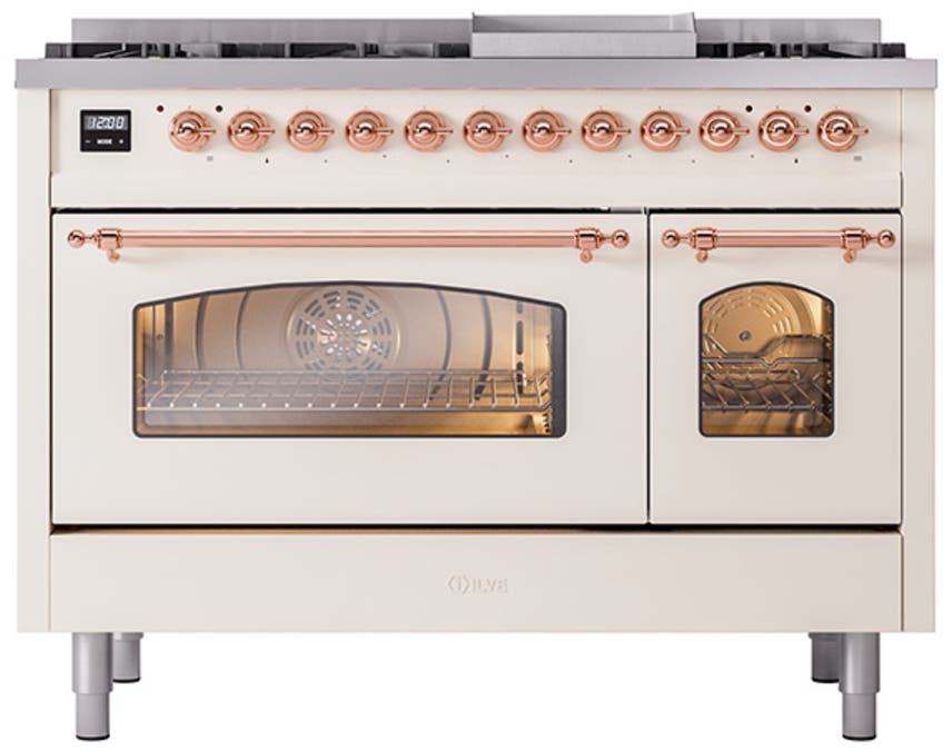 Ilve UP48FNMPAWP Antique White Copper