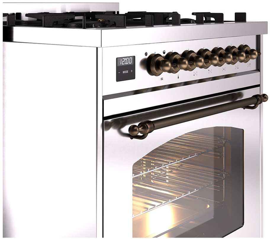 Ilve UP30NMPSSB Stainless Steel Burnt