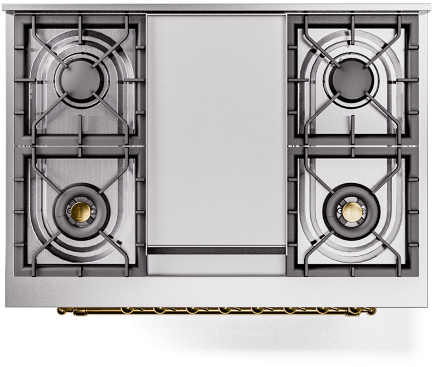 Ilve UP36FNMPAWG Antique White Brass