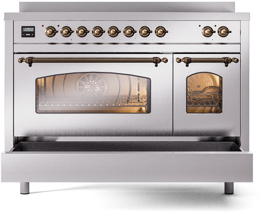 Ilve UPI486NMPSSB Stainless Steel Burnt