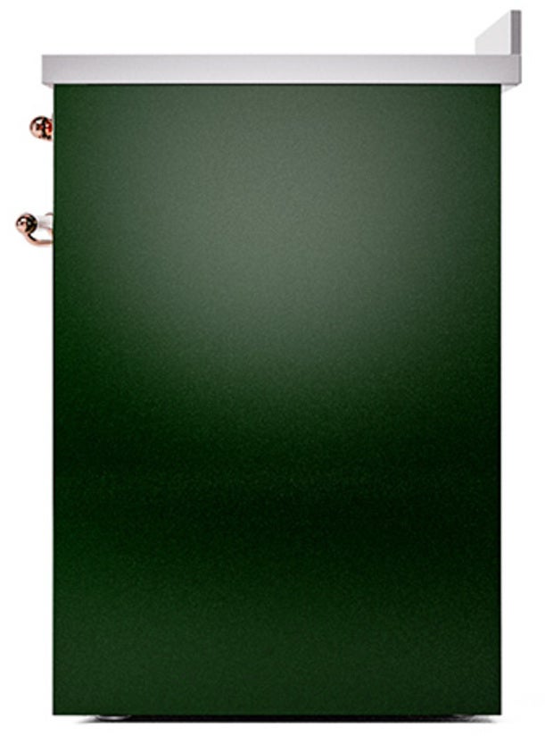 Ilve UPI304NMPEGP 30 inch All Electric Range: Emerald Green Copper