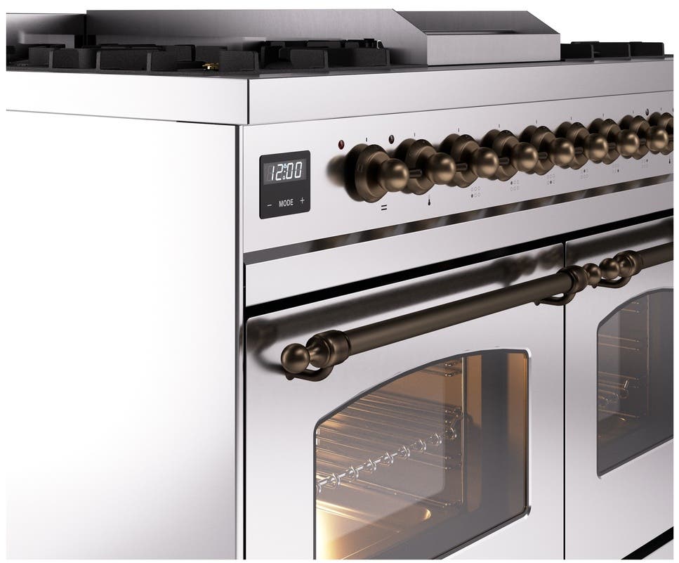 Ilve UPD40FNMPSSB Stainless Steel Burnt