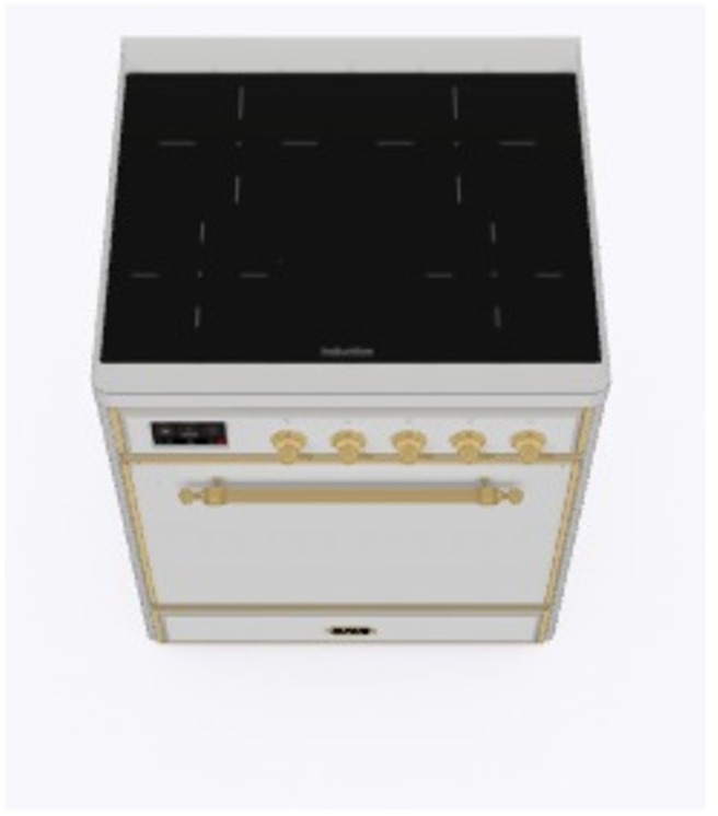 Ilve UMI30QNE3SSG Stainless Steel W/ Brass Trim