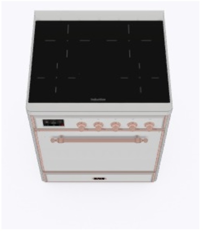 Ilve UMI30QNE3SSP Stainless Steel W/ Copper Trim