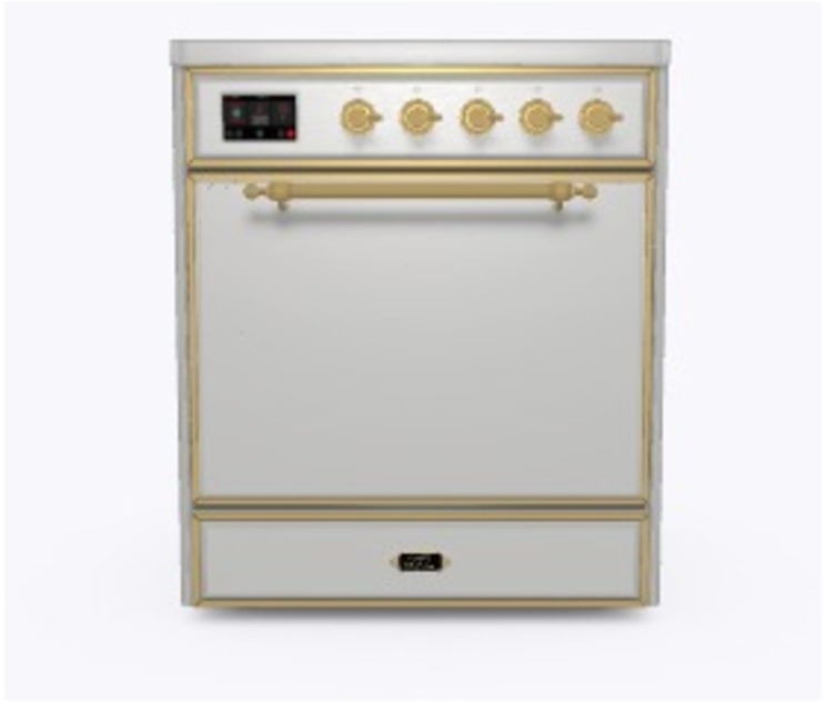 Ilve UMI09QNS3SSG Stainless Steel W/ Brass Trim