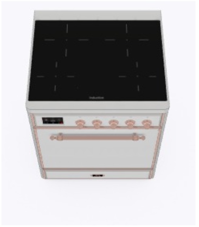 Ilve UMI09QNS3SSP Stainless Steel W/ Copper Trim