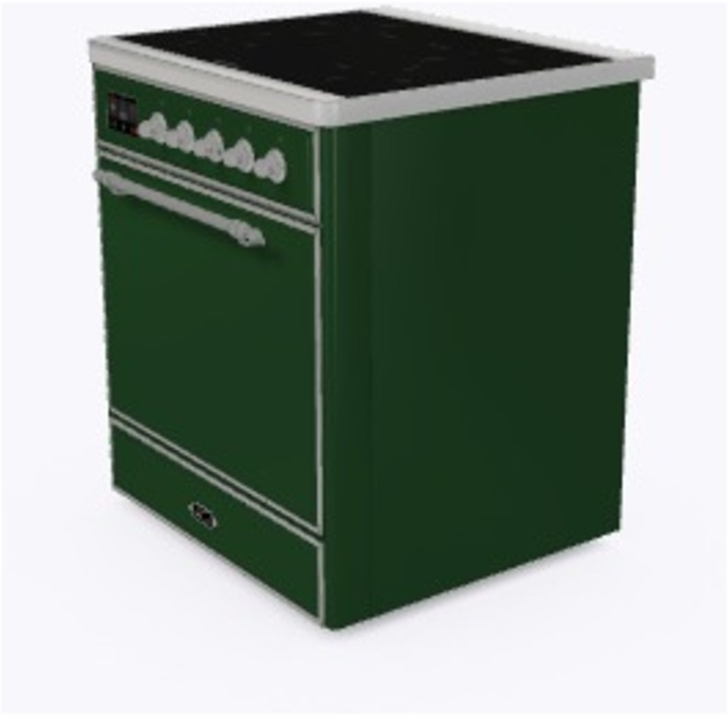 Ilve UMI09QNS3EGC Emerald Green W/ Chrome Trim