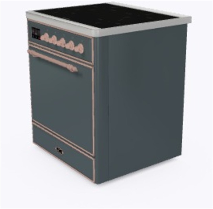 Ilve UMI09QNS3BGP Blue Grey W/ Copper Trim