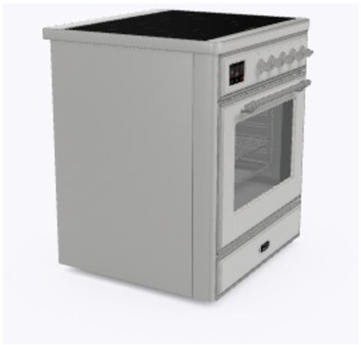 Ilve UMI09NS3SSC Stainless Steel W/ Chrome Trim