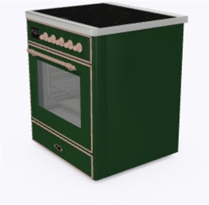 Ilve UMI09NS3EGP Emerald Green W/ Copper Trim
